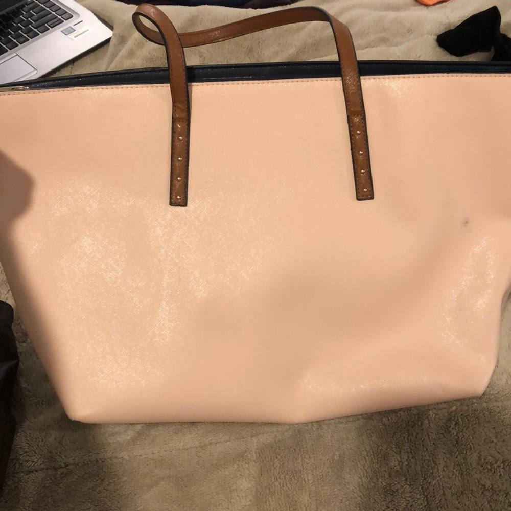 Peach laptop bag